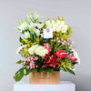 Mixed Flowers Wooden Box