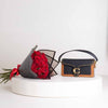COACH Tabby Shoulder Bag 26 With Rivets & Red Roses Bouquet