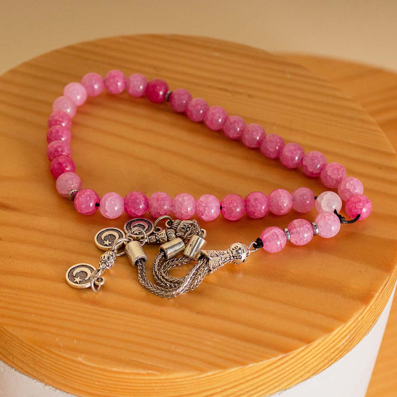 Delicate Pink Prayer Beads - A Gift for Gratitude & Serenity