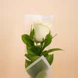 Single White Rose Bouquet