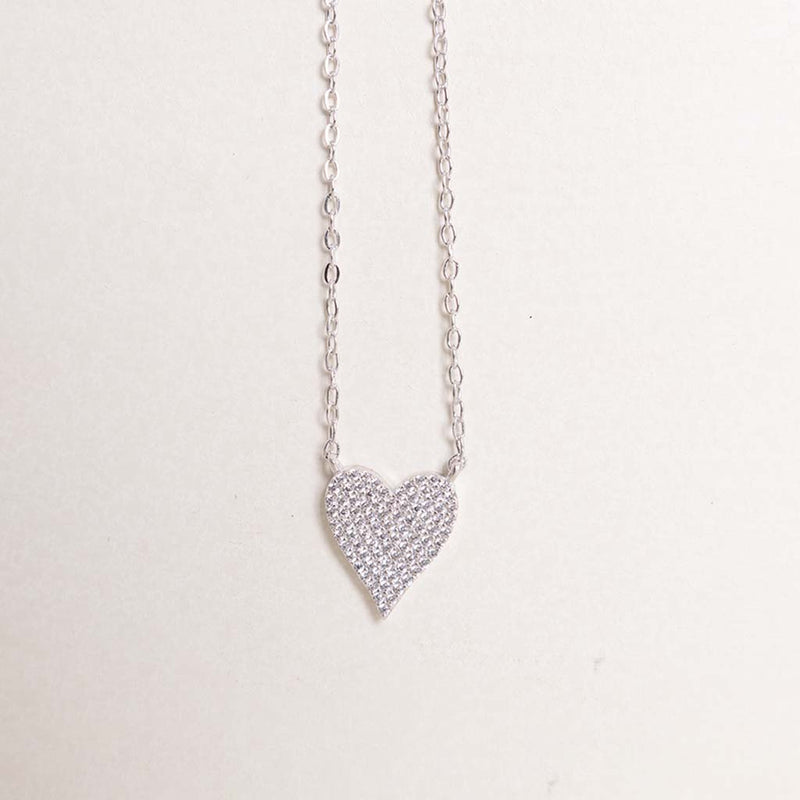 Felizmoda Silver Heart Pendant Necklace