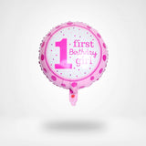 Girl 1st Birthday Balloon