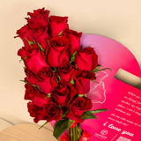 Flowrista presents Heart of Love 15 Roses