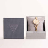 GUESS Ladies Giselle Gold Tone Watch & Revival Roses Bouquet