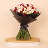 Flowrista | Bouquet of 100 White, Pink & Red Roses