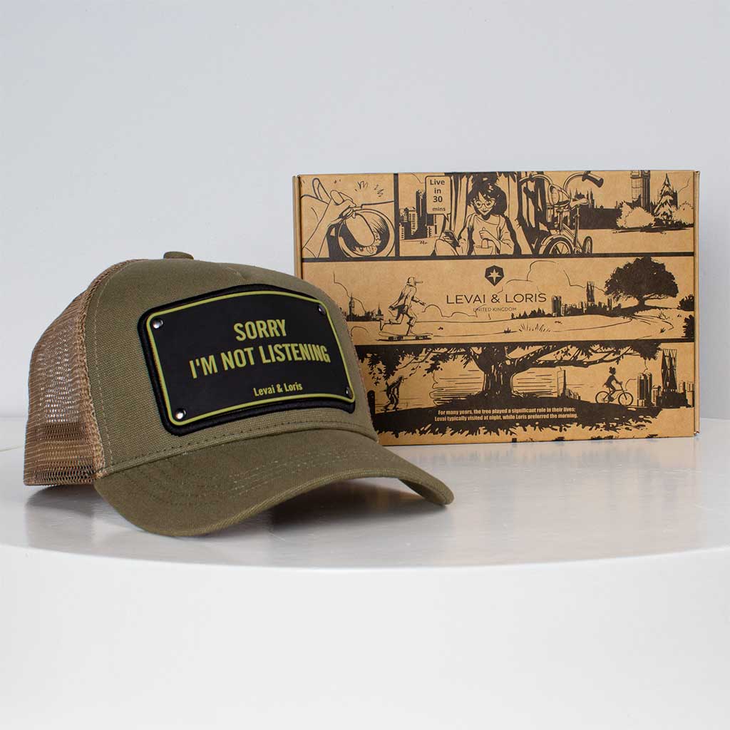 Levai & Loris Sorry I’m Not Listening unisex cap