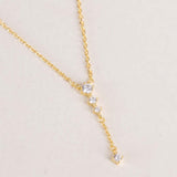 Markiz Gold-Plated Zircon Necklace