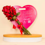 Nuit Fragrances Leather Jacket And Heart of Love 15 Roses