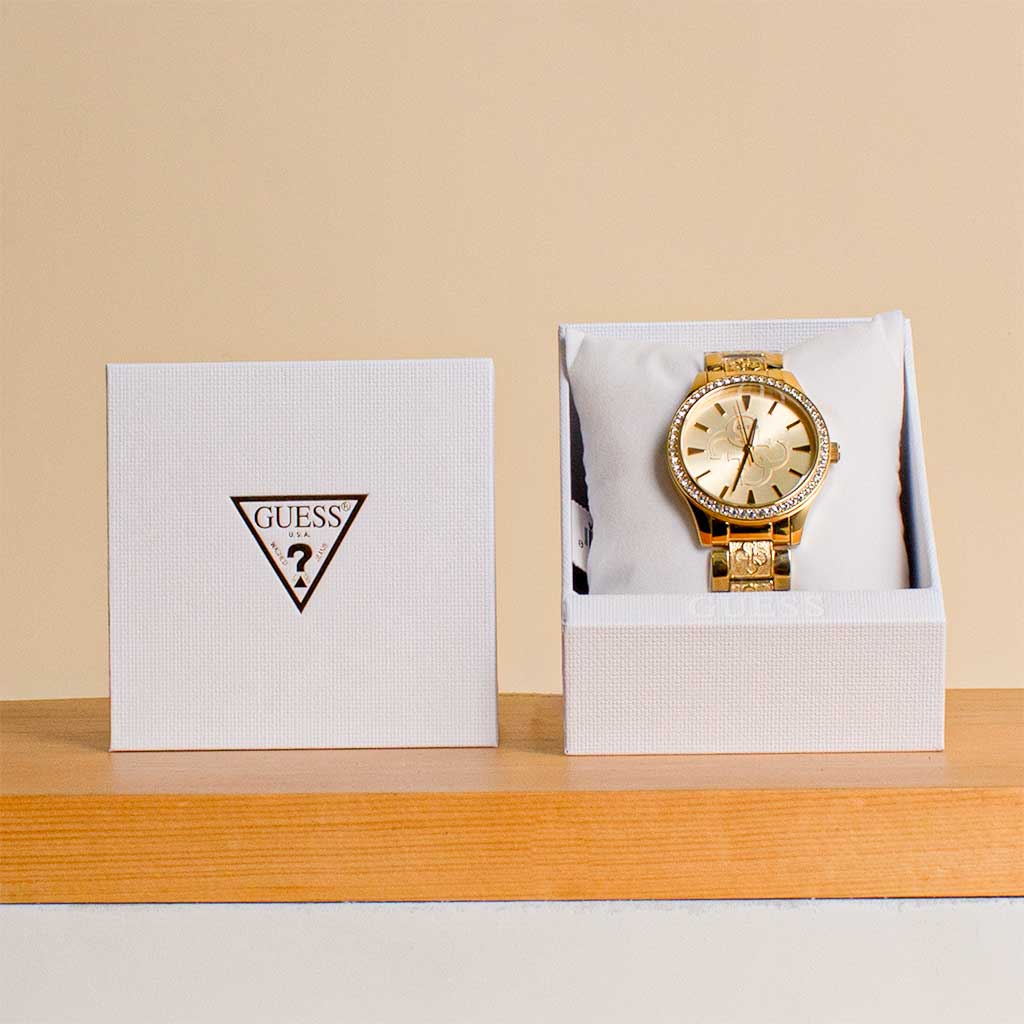 Guess Women Gold Toned Analogue Watch W1280L2