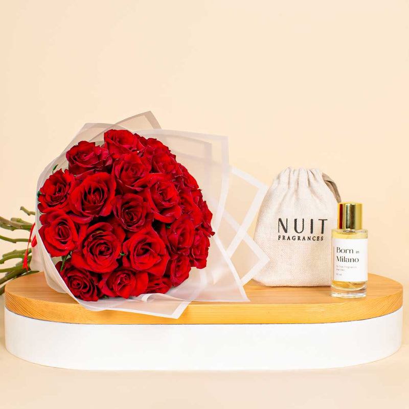 Nuit Fragrances Born In Milano and Romantic Hand Bouquet