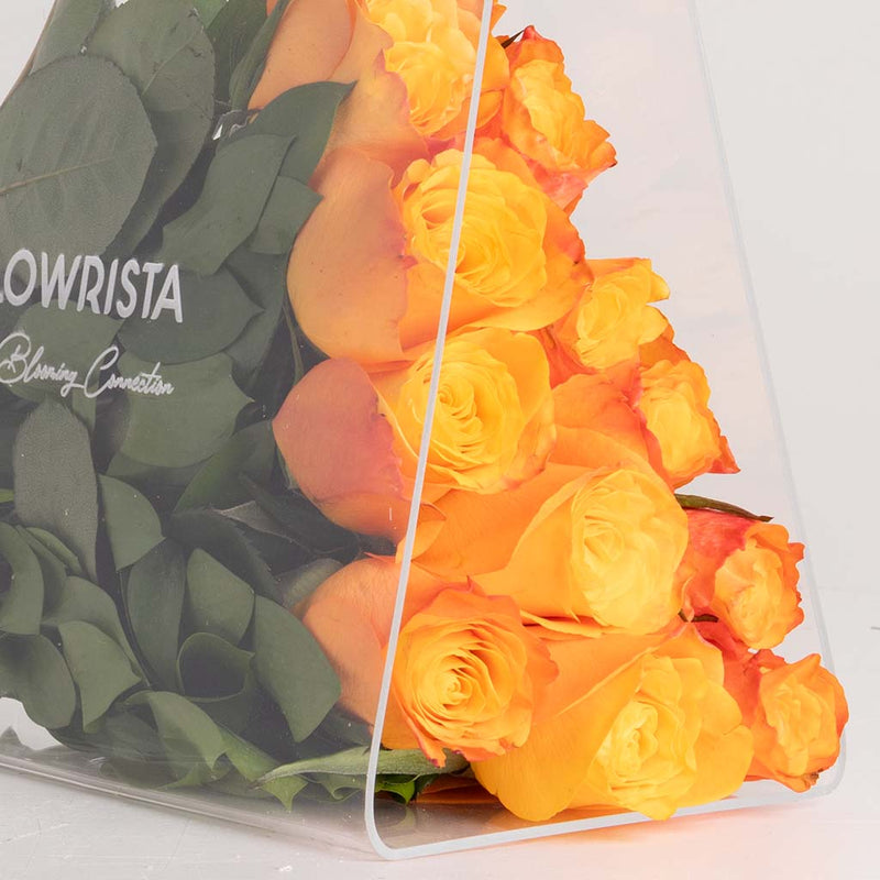 FLOWRISTA Orange Rose Bouquet – A Unique Gift