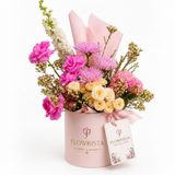 Flowrista Pink Flower Box - Clean White
