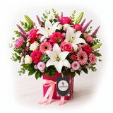 Flowrista Pink Flower Box - Clean White