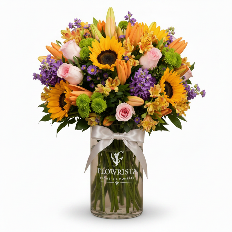 Flowrista Sunflower Mixed Vase