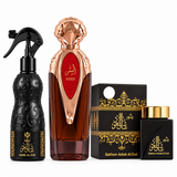 Asser 100ml perfume with Ashek Al Oud bakhoor and Ashiq Al Oud air freshener