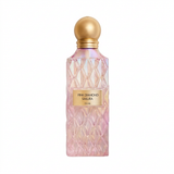 Pink Diamond Sakura 150 ml pink faceted perfume bottle with gold-coloured spherical cap