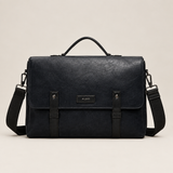 ALDO Agreramond black flap messenger bag with top handle and shoulder strap