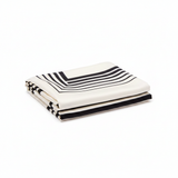 Mango ecru cream geometric printed foulard scarf on white background