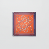 Mango Chain-Print Scarf Orange