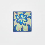 Mango Floral-Print Satin Scarf Blue