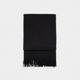 Mango Fringed Edge Scarf Black