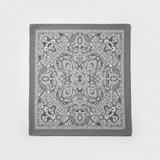 Mango Paisley Print Scarf Grey
