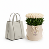 Parfois Tote with Flowrista 100 White Roses