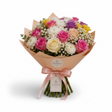 Pastel Mixed Bouquet Only - Clean White